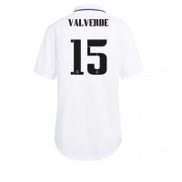 Real Madrid Federico Valverde #15 Fotballklær Hjemmedrakt Dame 2022-23 Kortermet
